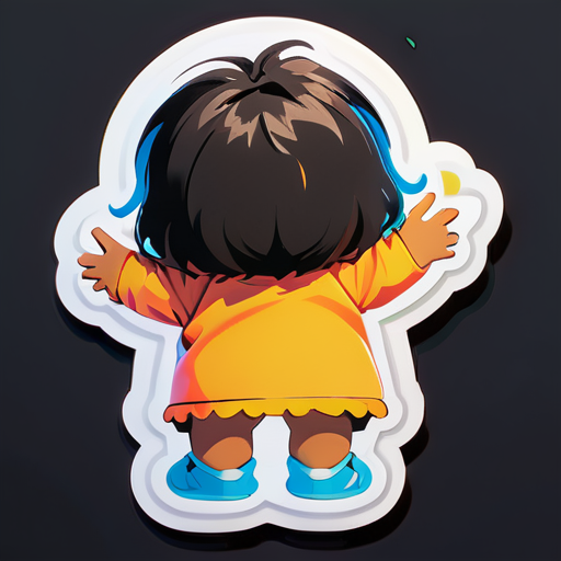 小孩的后背 sticker