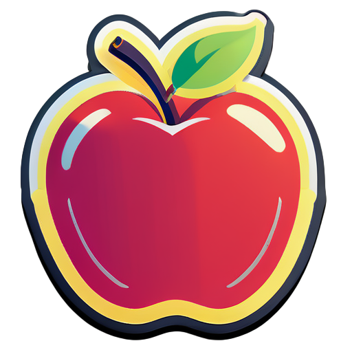 apple
 sticker