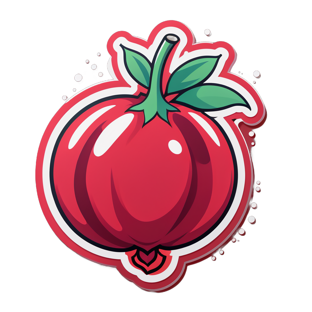 Bouncing Pomegranate sticker