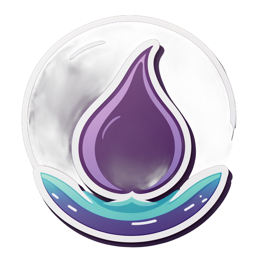 Serene Plum sticker