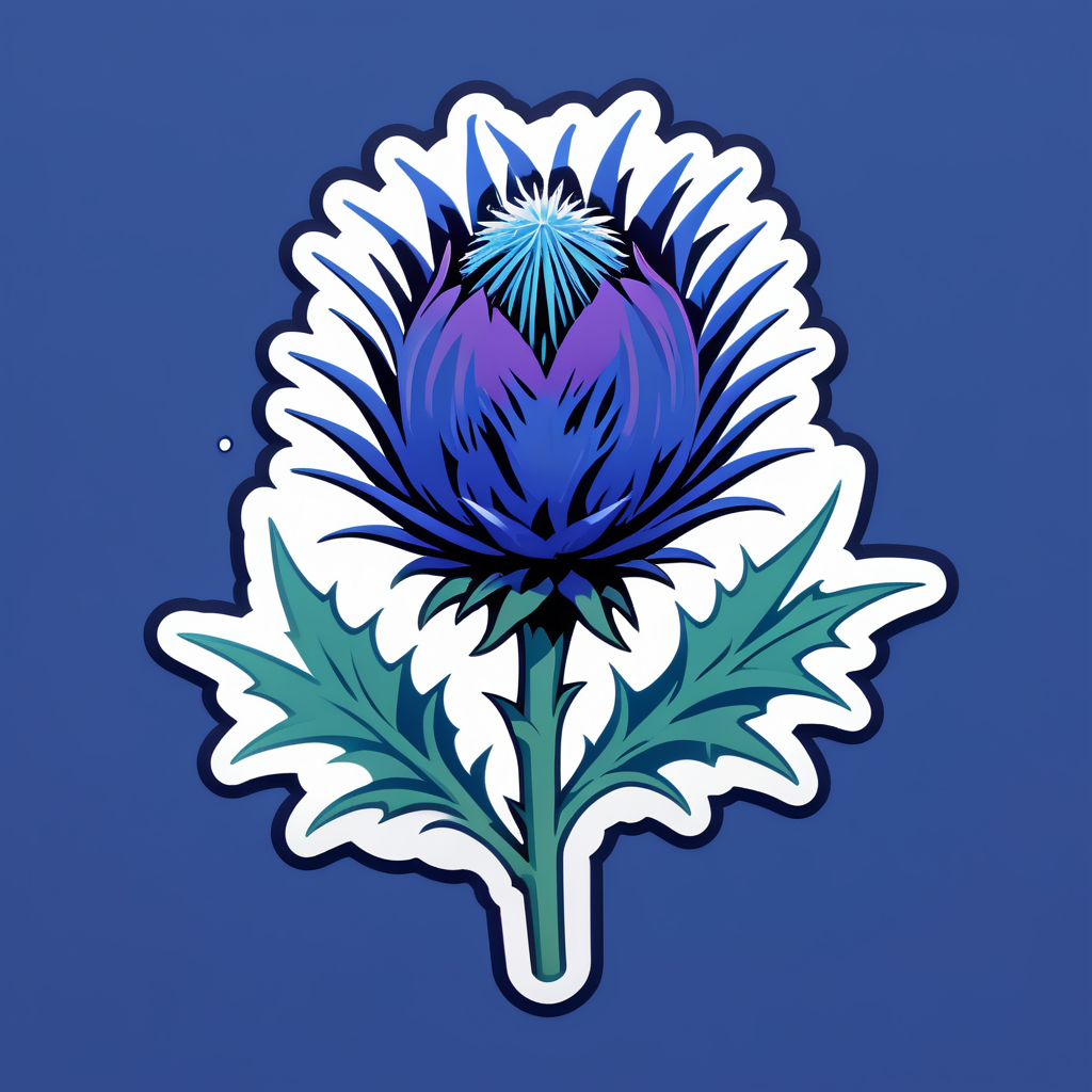 Boundless Blue Thistle Bliss sticker