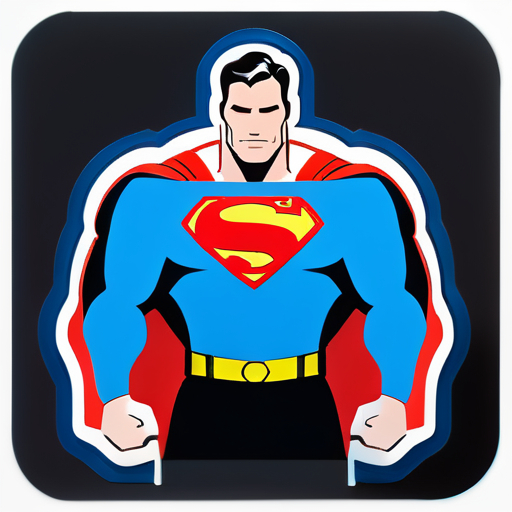 man of steel sticker