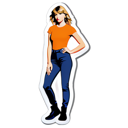 Corps entier de Taylor Swift sticker