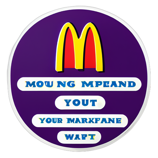 As pessoas devem comer no McDonald's todas as manhãs. sticker