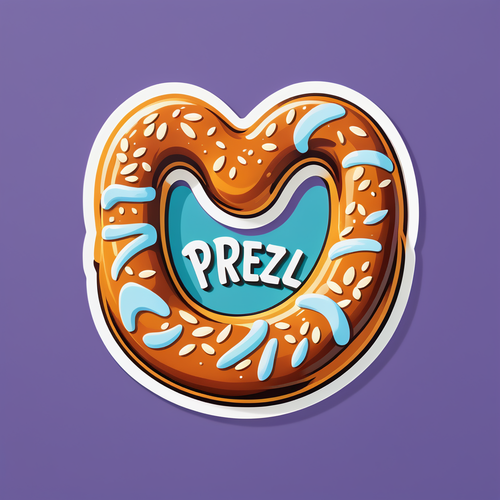 Pretzel frais sticker