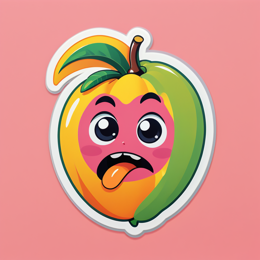 Mango Sorprendido sticker