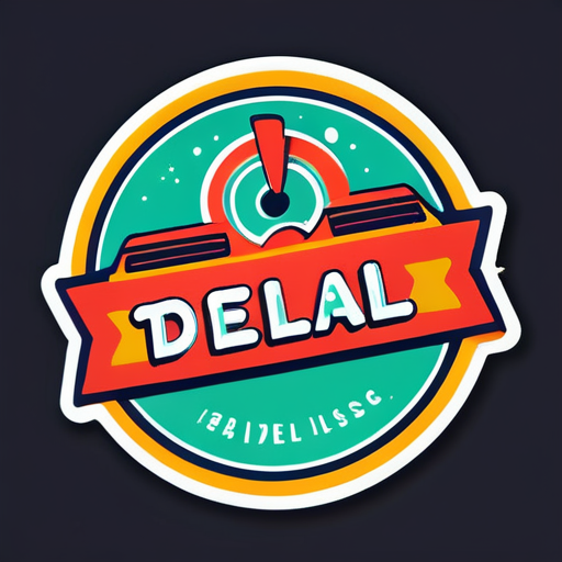 Logo für mein Unternehmen "DelivEase" D E L I V E A S E sticker