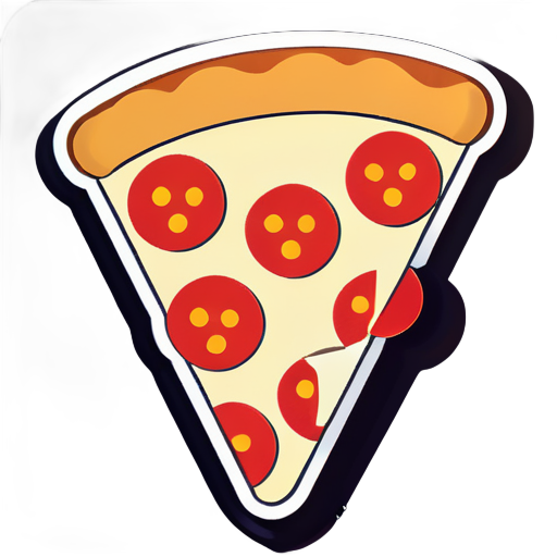 Pizza sticker