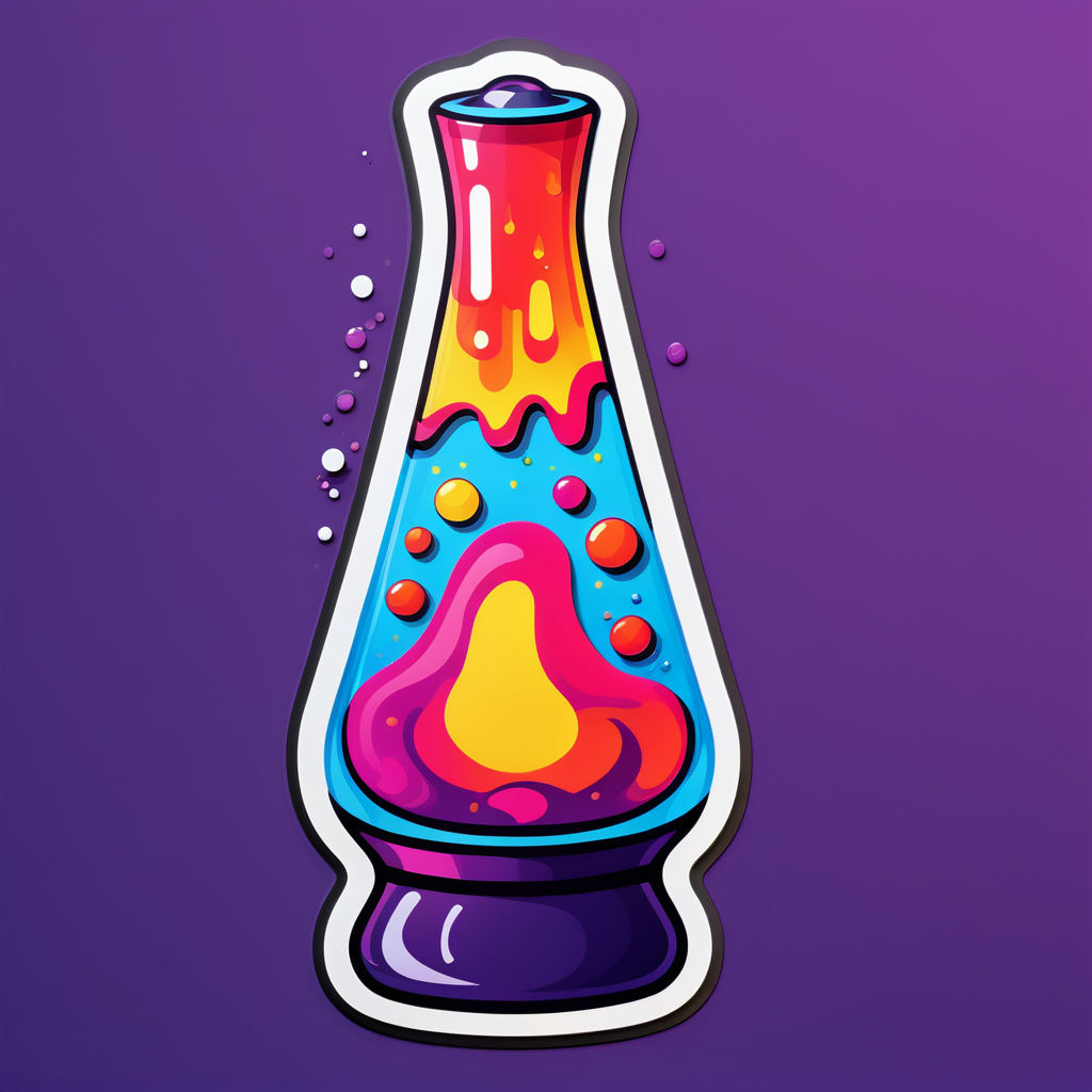 Groovy Lava Lamp sticker