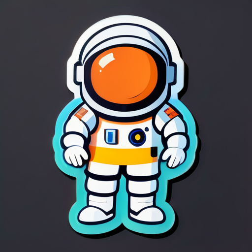 Astronaut sticker