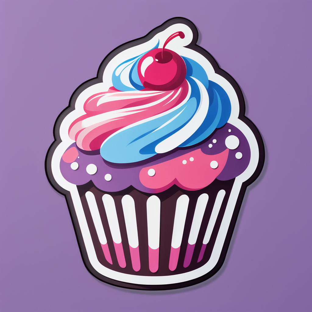 Leckerer Cupcake sticker