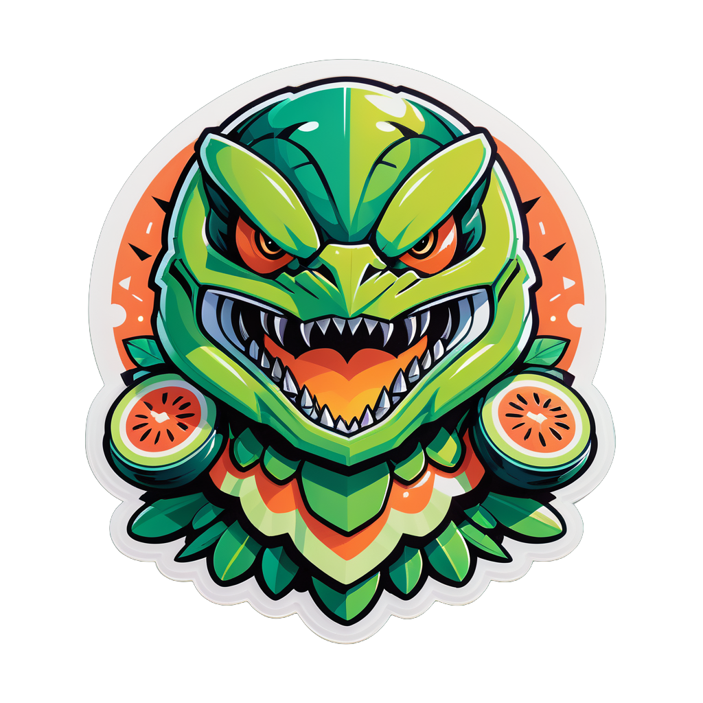 Beefy Melon Falcons sticker