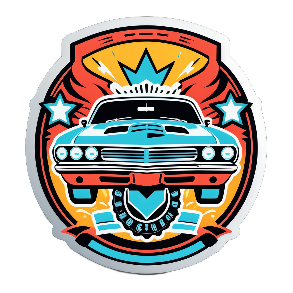 Car Show Trophy sticker