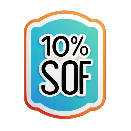 10% 할인 sticker