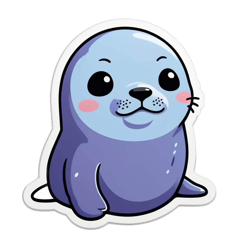 Melancholic Seal Meme sticker