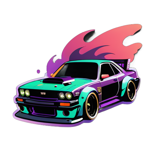 dark và drift king sticker