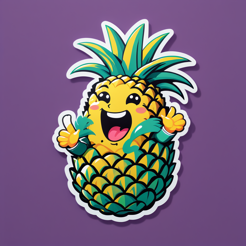 Singing Ananas sticker