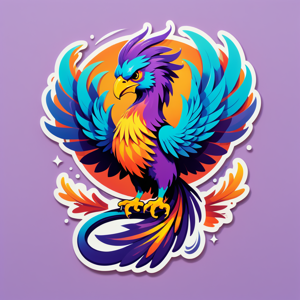 Charming Phoenix sticker