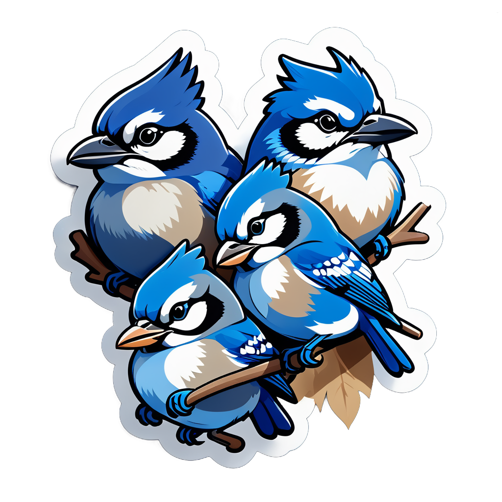 Pudgy Cobalt Blue Jays sticker