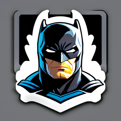 make a real batman sticker vs superman sticker