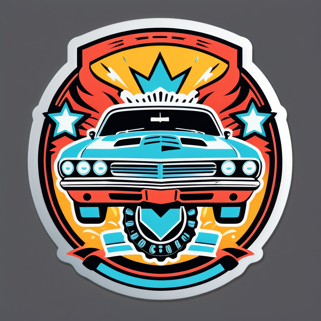 Car Show Trophy sticker