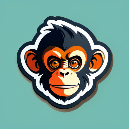 Monkey  sticker