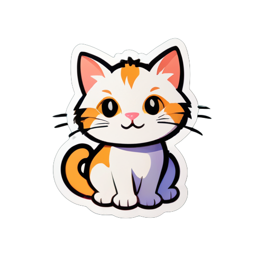 a cat sticker