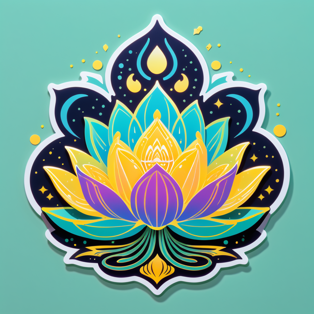 Lumineux Lotus Lyrique sticker