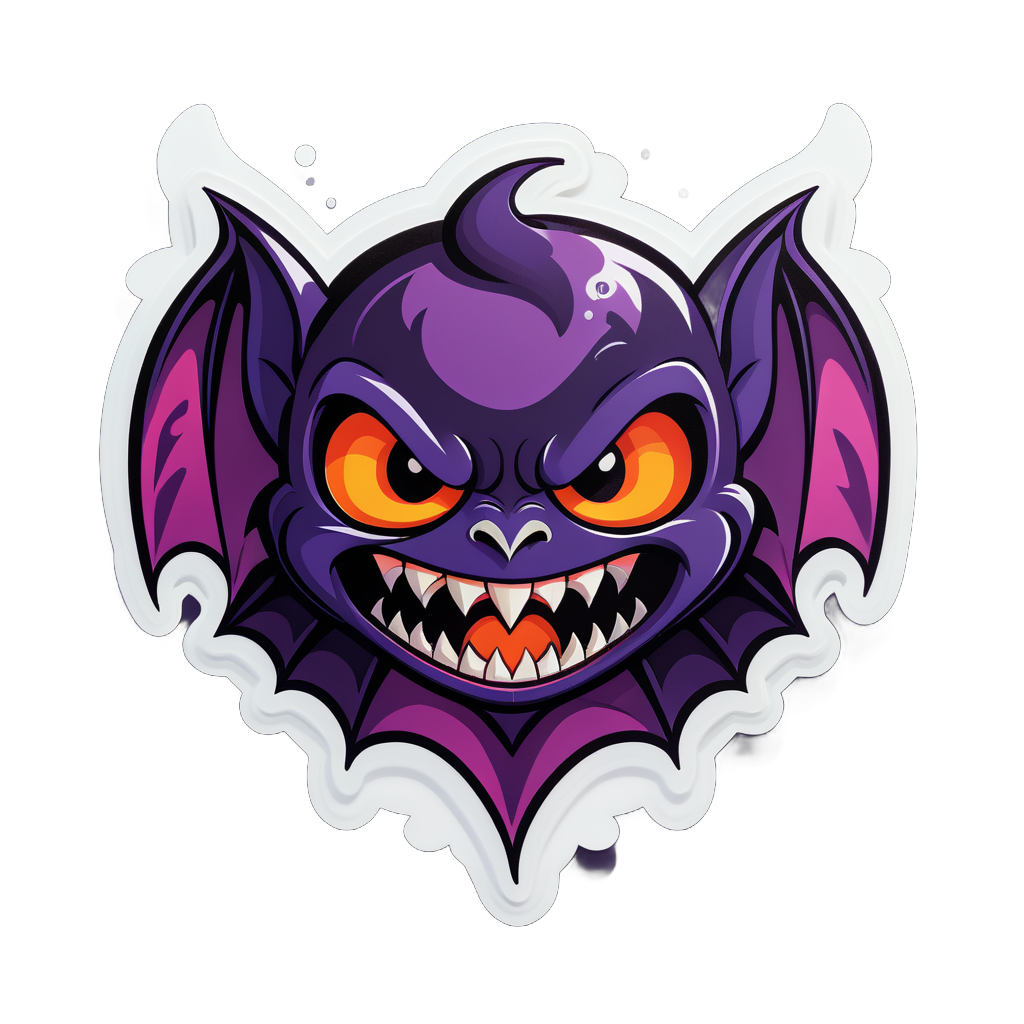 Chauve-souris effrayante vampire sticker