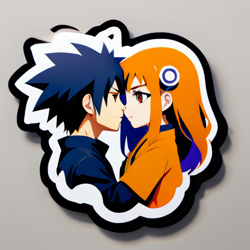 naruto and hinata marriage sticker