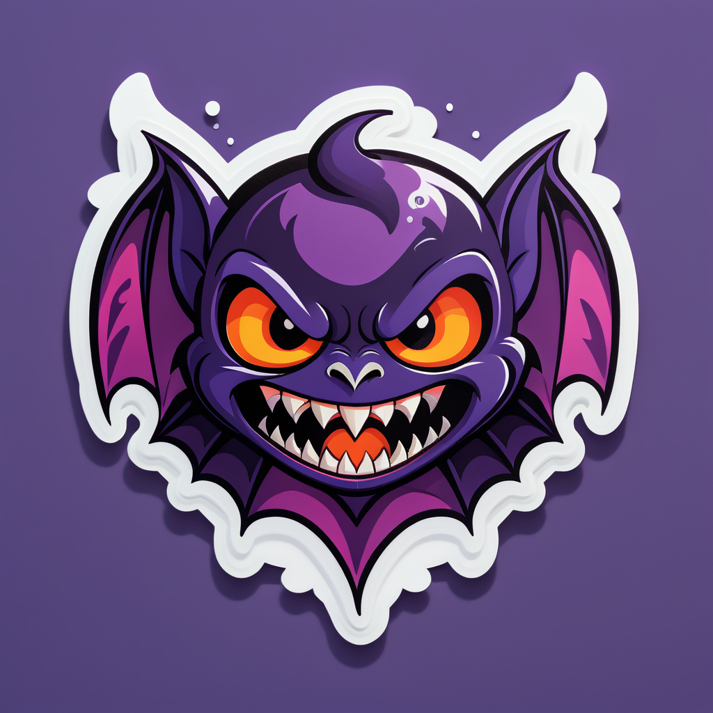 Chauve-souris effrayante vampire sticker