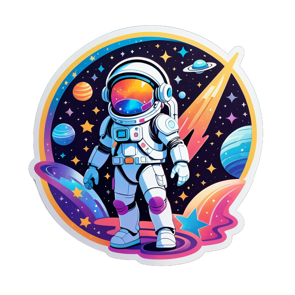 Galactic Star Traveler sticker