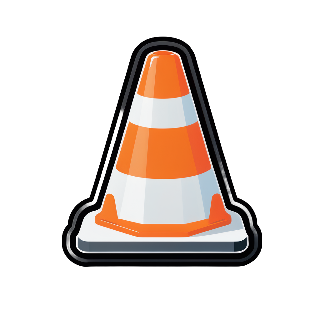 Traffic Cone sticker