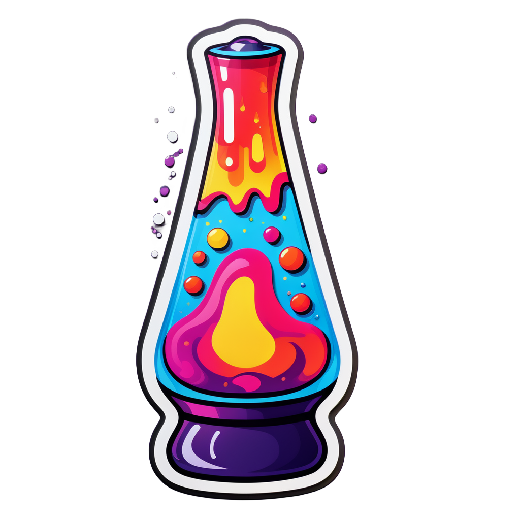 Groovy Lava Lamp sticker