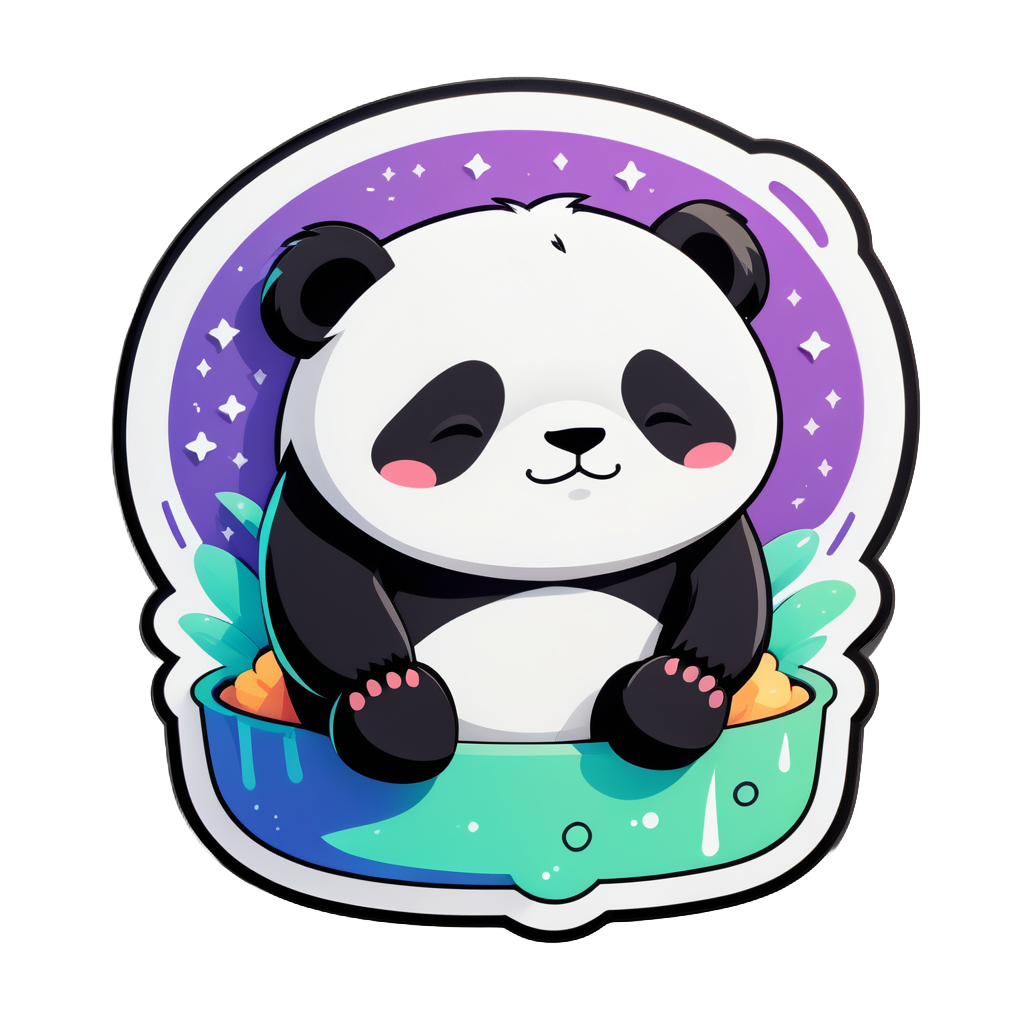 Sleepy Panda Meme sticker