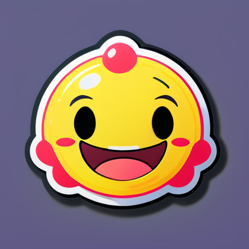 generate sad and smile sticker in same sticker, with a haha react sticker