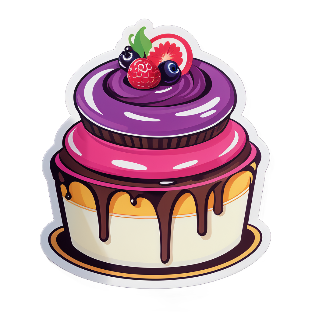 Deliciosos postres: Pastel sticker