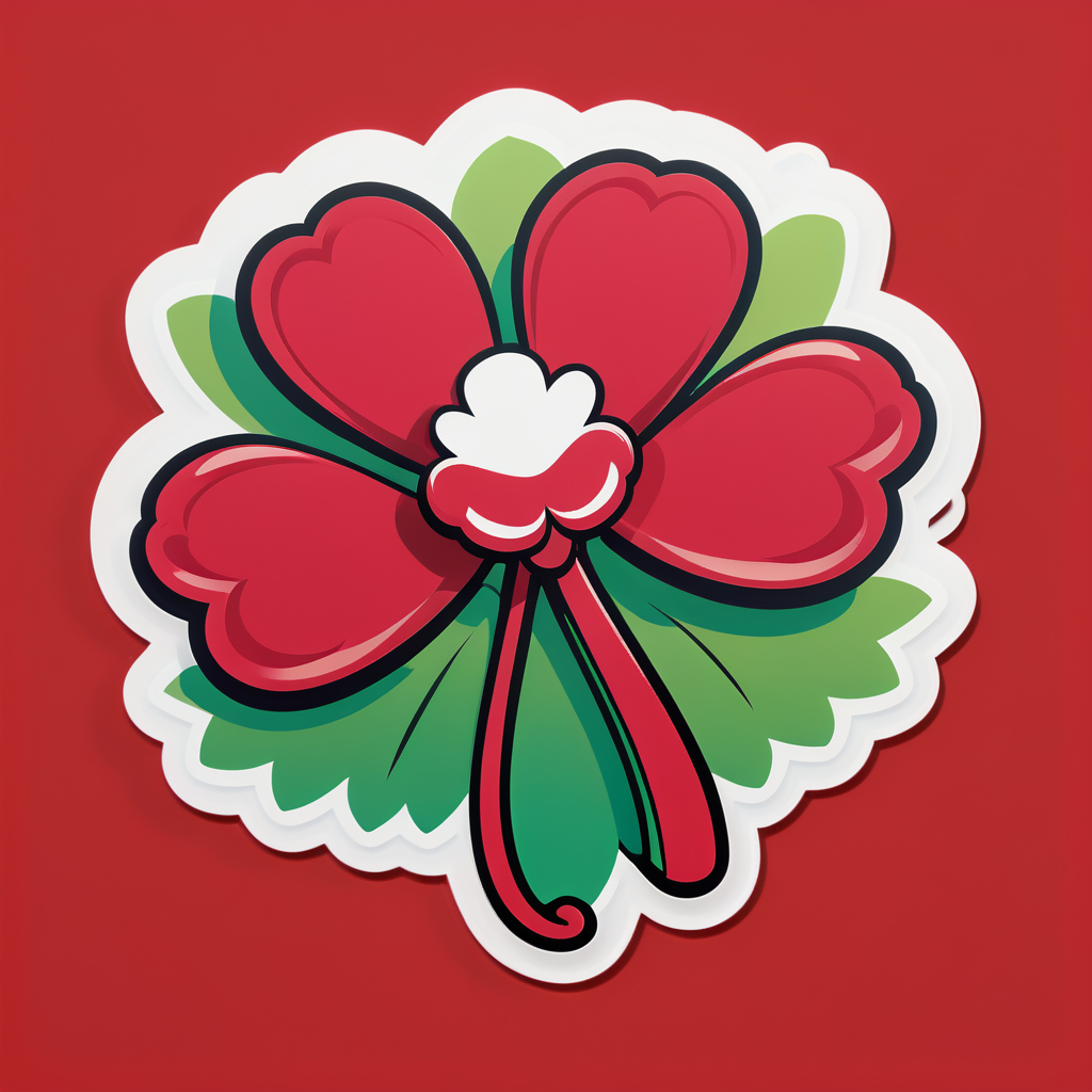 Crimson Clover Charm sticker