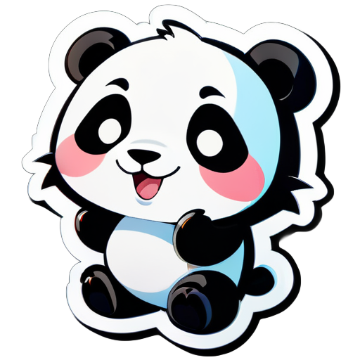 Urso Panda Bonito Desenho Animado sticker