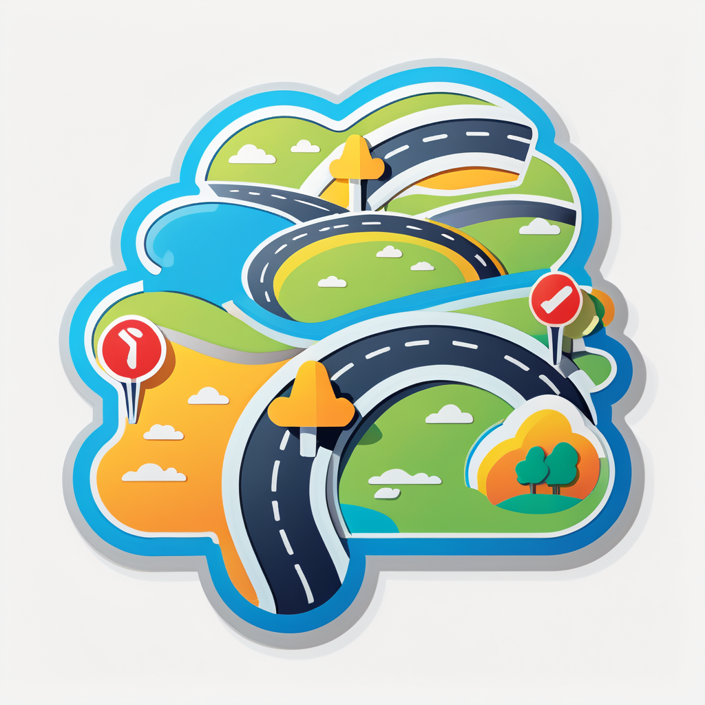 Road Map sticker