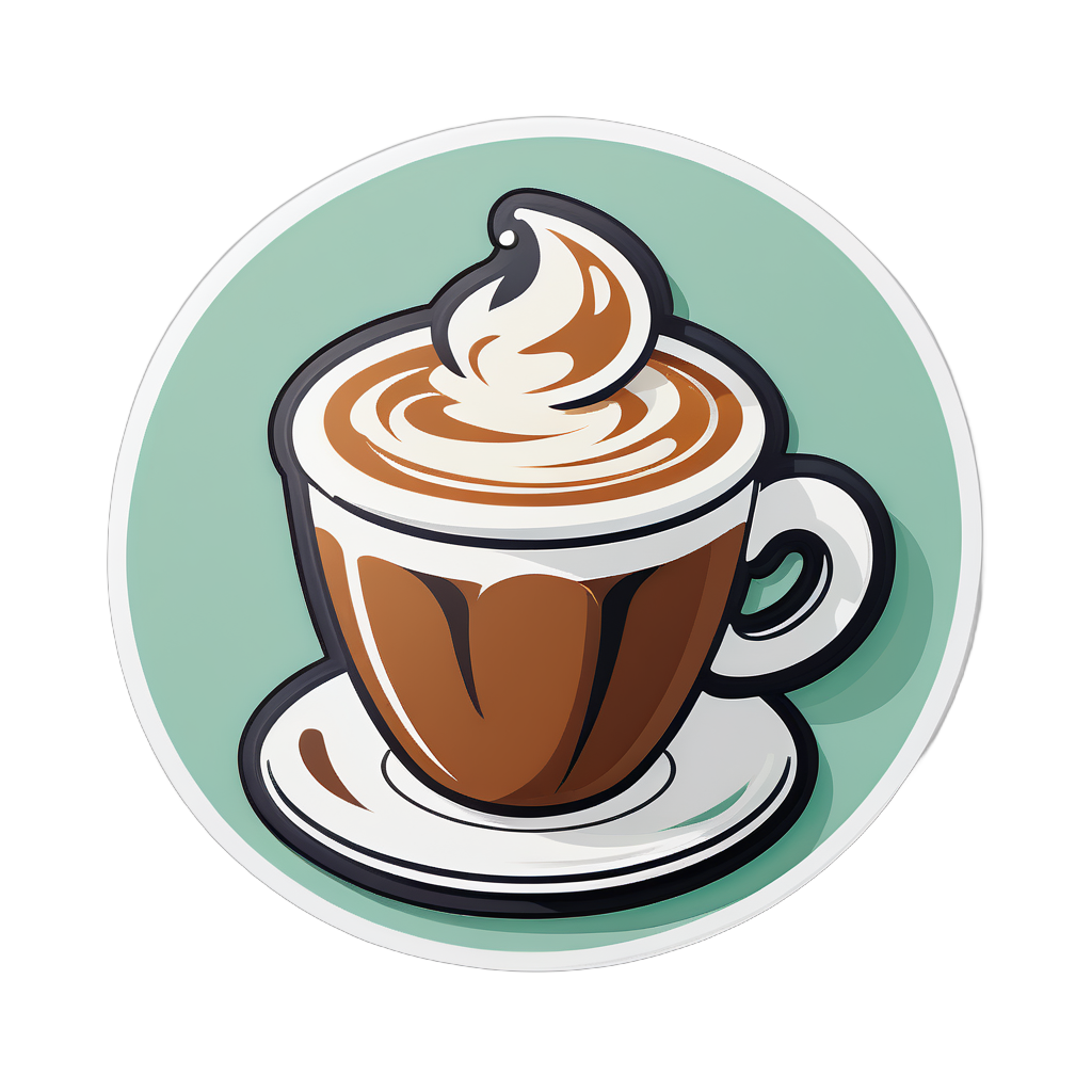 Cappuccino frais sticker