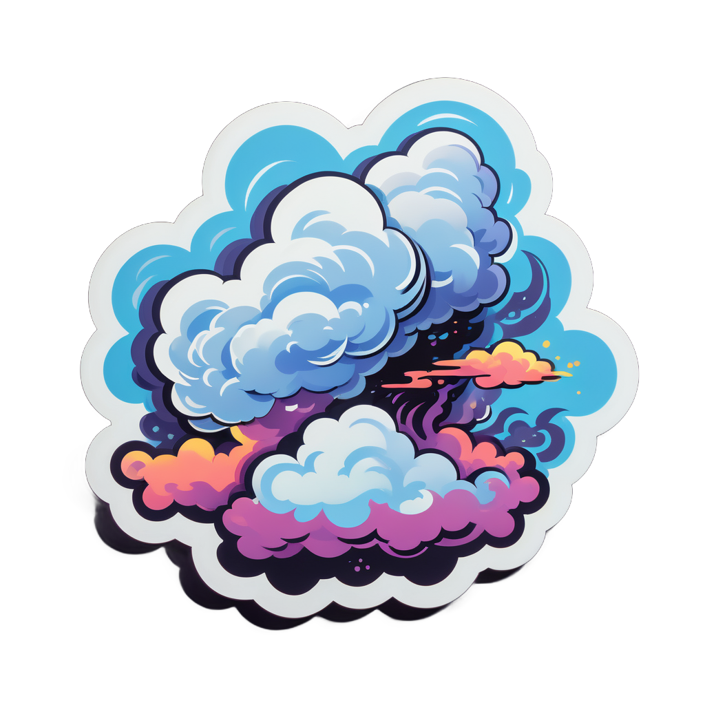 Drift Smoke Cloud sticker