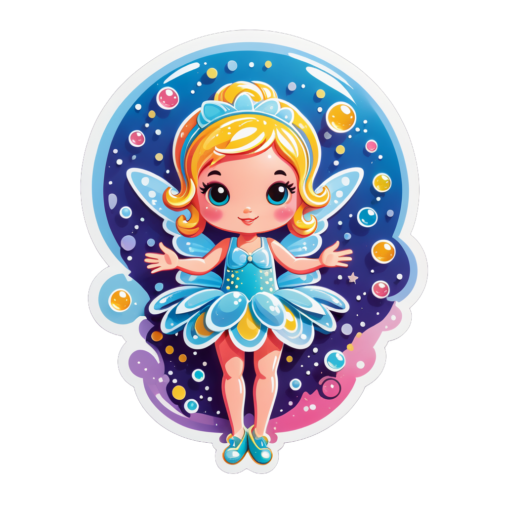 Bubbly Bubble Fairy sticker