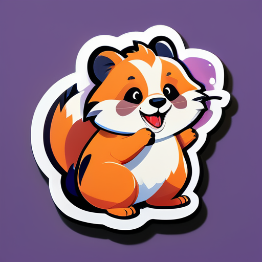 Diseña una pegatina con tu animal favorito haciendo algo inesperado sticker