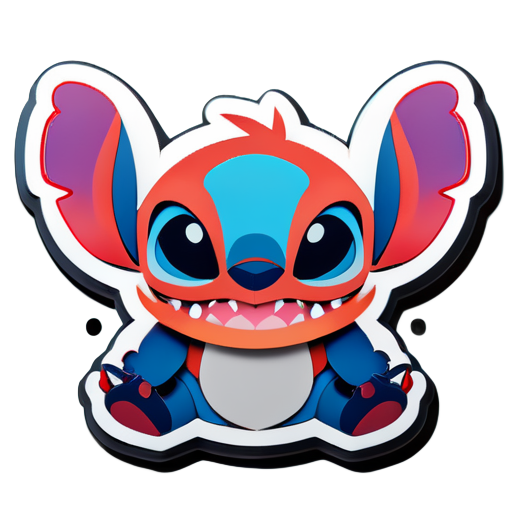 Stitch sticker