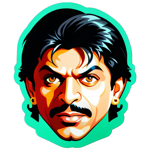 Sarukh khan bolyood hero sticker