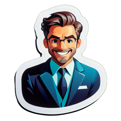 a proffessional man sticker