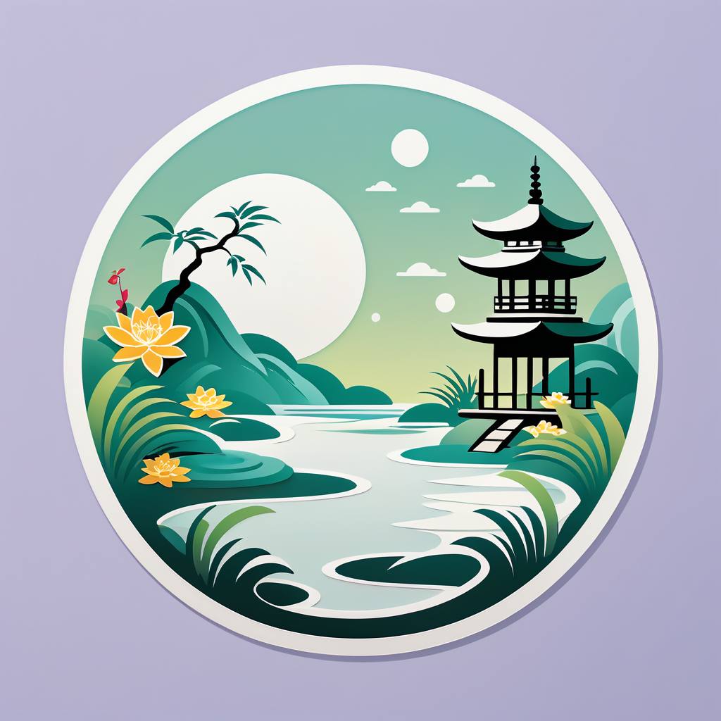 Zen Garden Trầm Lặng sticker