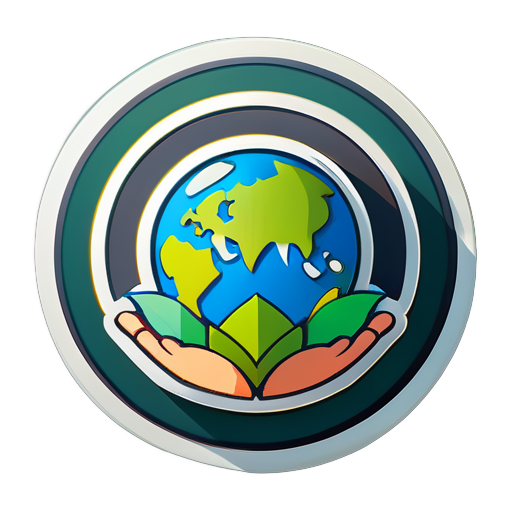 generate a world eco system sticker