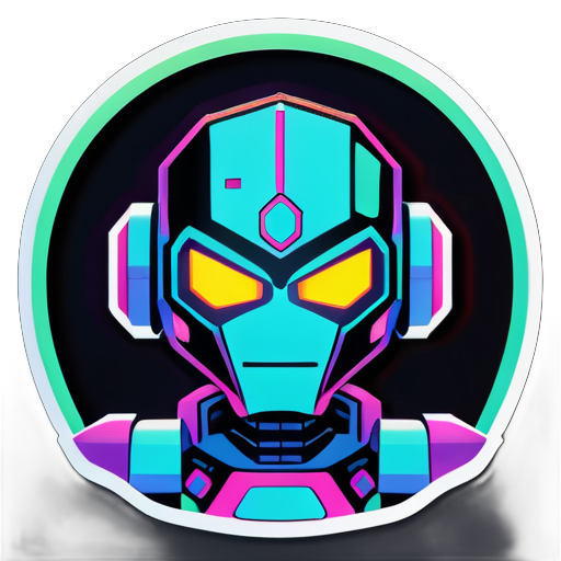 make a cyber bot sticker